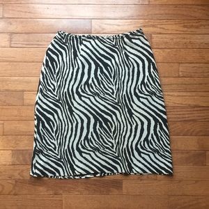 Zebra Print Express Skirt